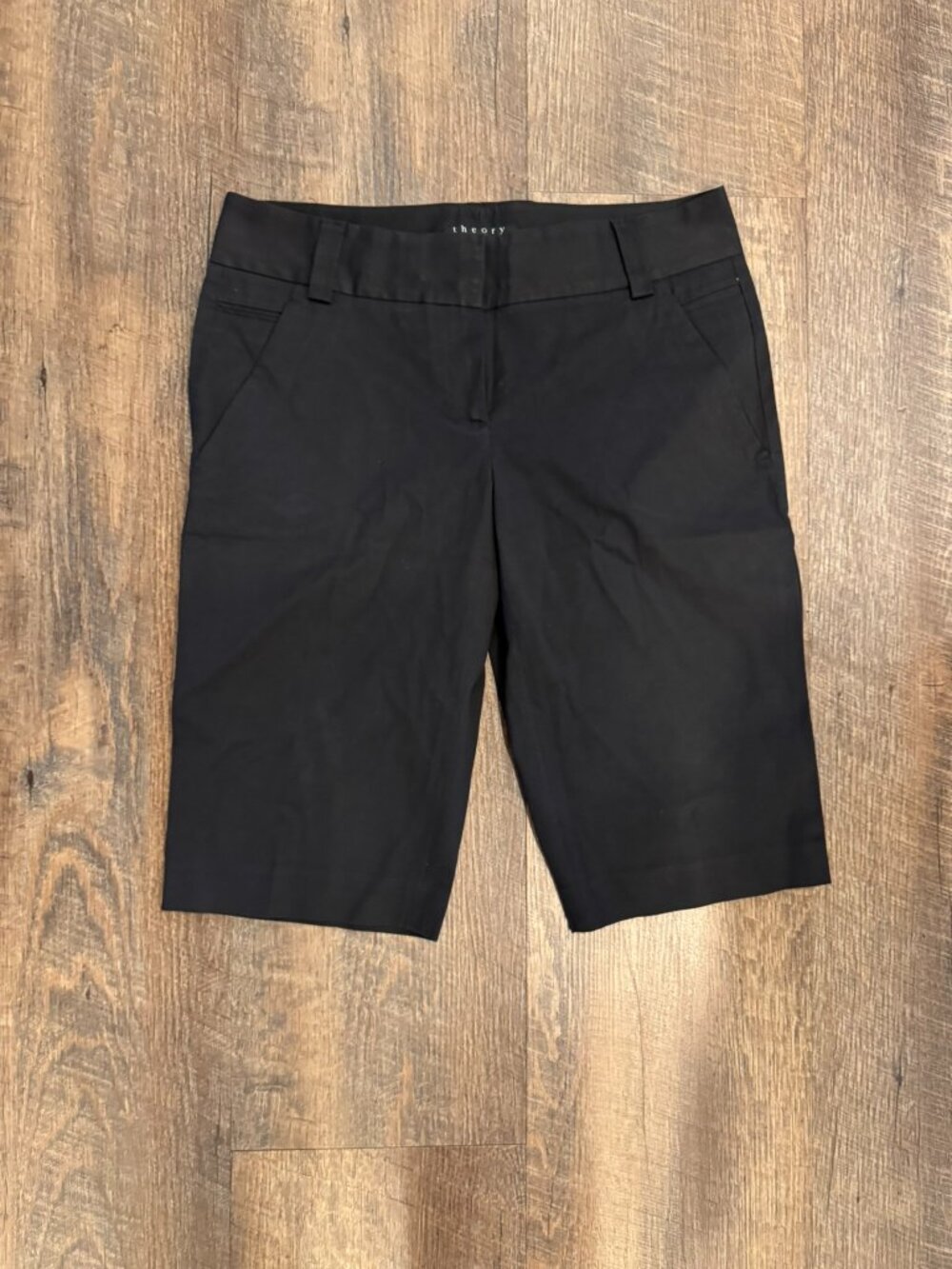 theory Black Bermuda Shorts with Pockets - Women's Size 8